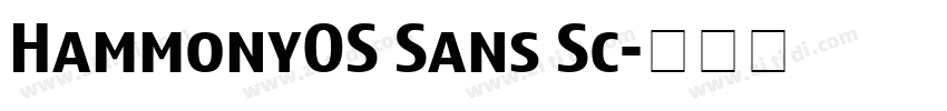 HammonyOS Sans Sc字体转换